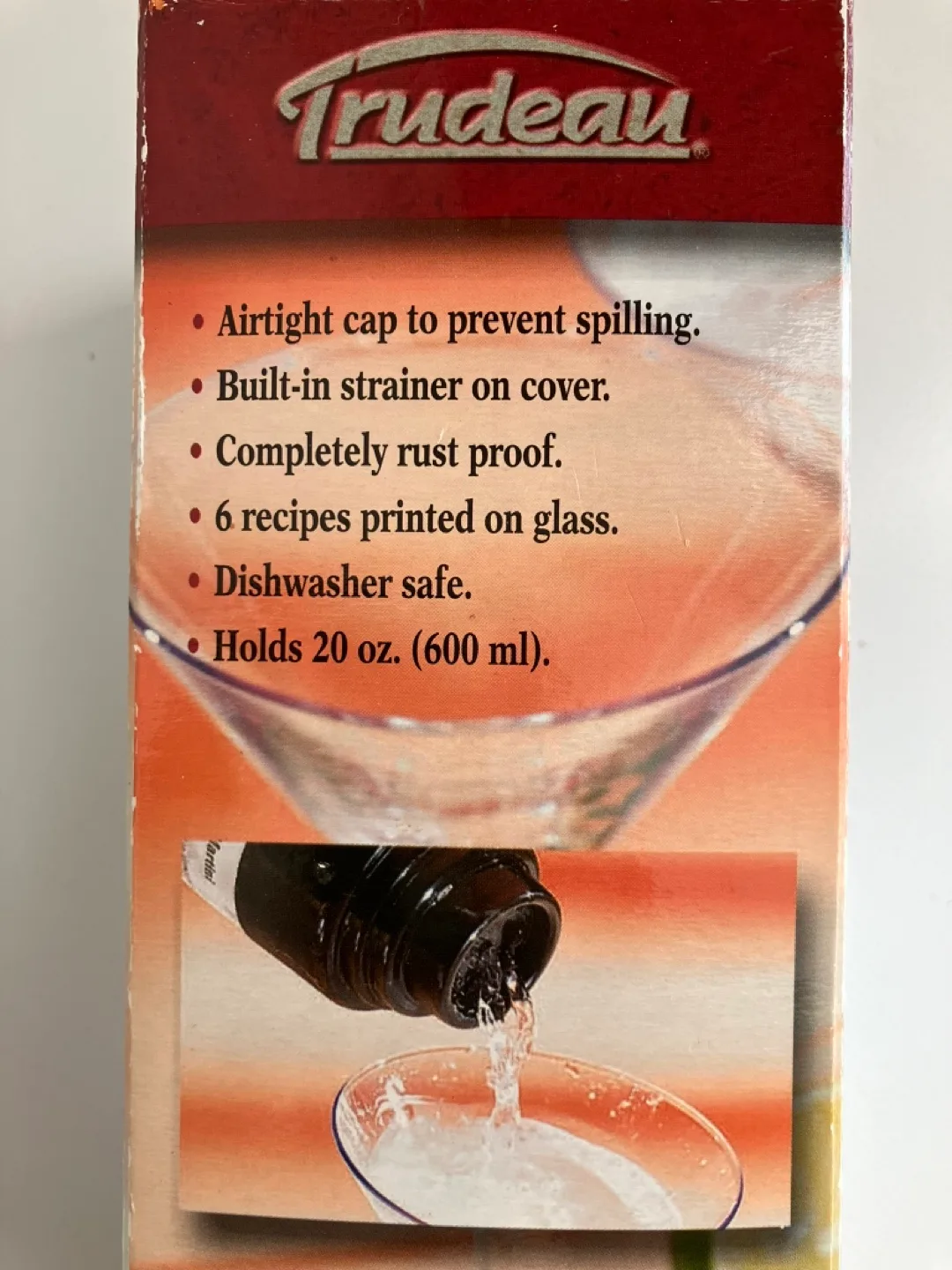Trudeau Glass Cocktail Shaker - 20oz (600ml) image indicator(5)