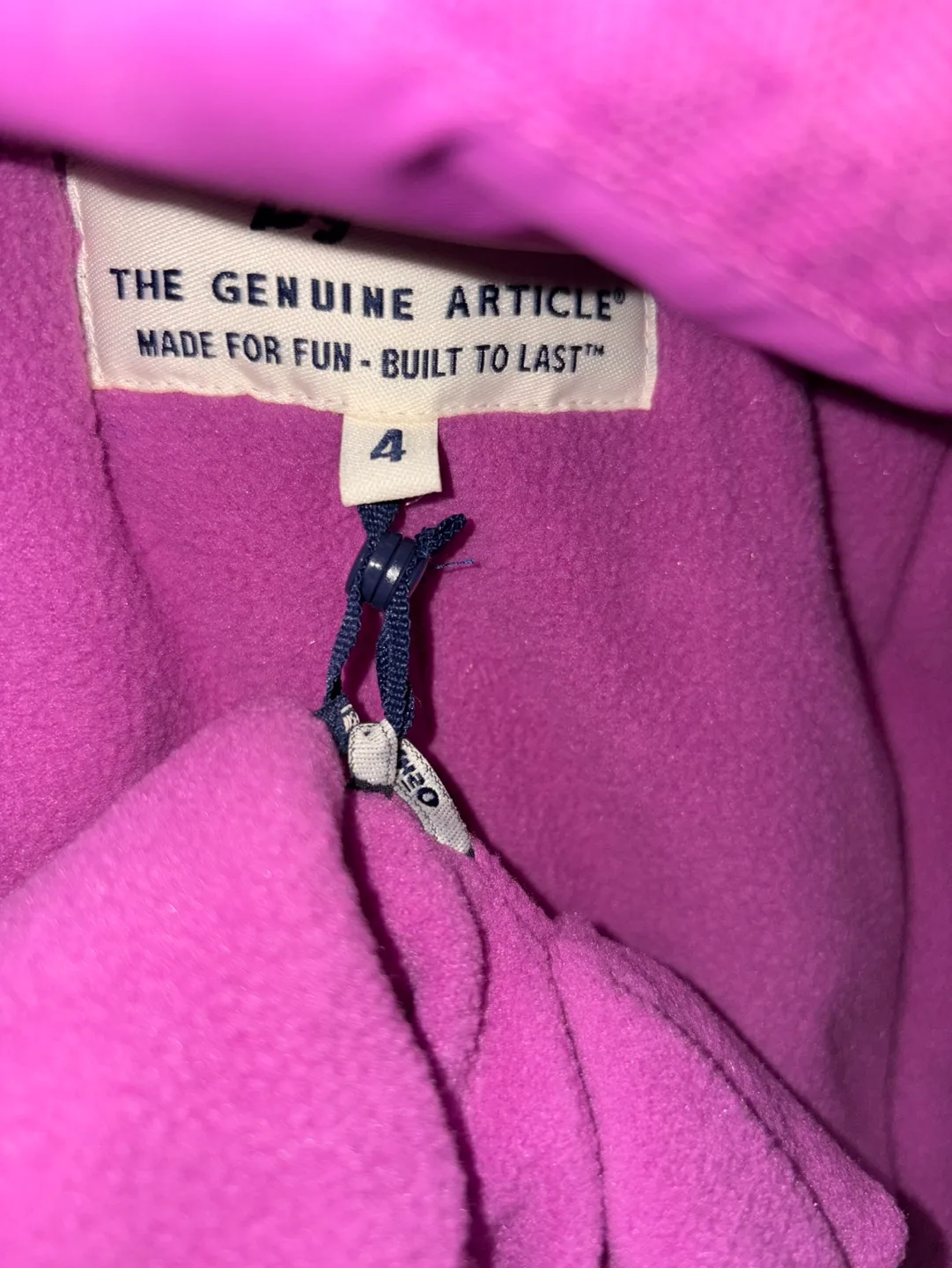 OshKosh B'Gosh Girls' Size 4 Winter Jacket - Purple and Blue image indicator(4)