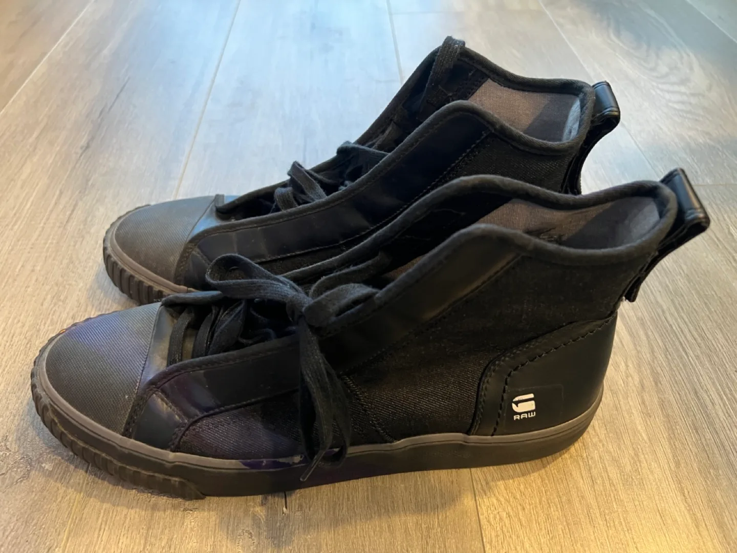 G-Star RAW Black High-Top Canvas Sneakers image indicator(10)