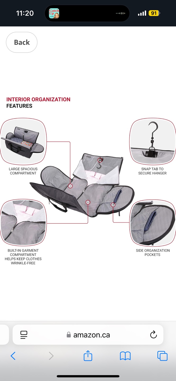 SwissGear Travel garment Bag - Heather Grey - photo 4