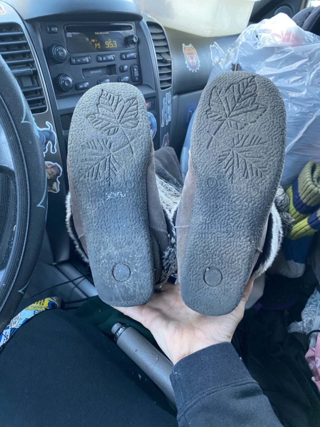 Women's Size 8 Grey Soft Moc Boots - photo 3