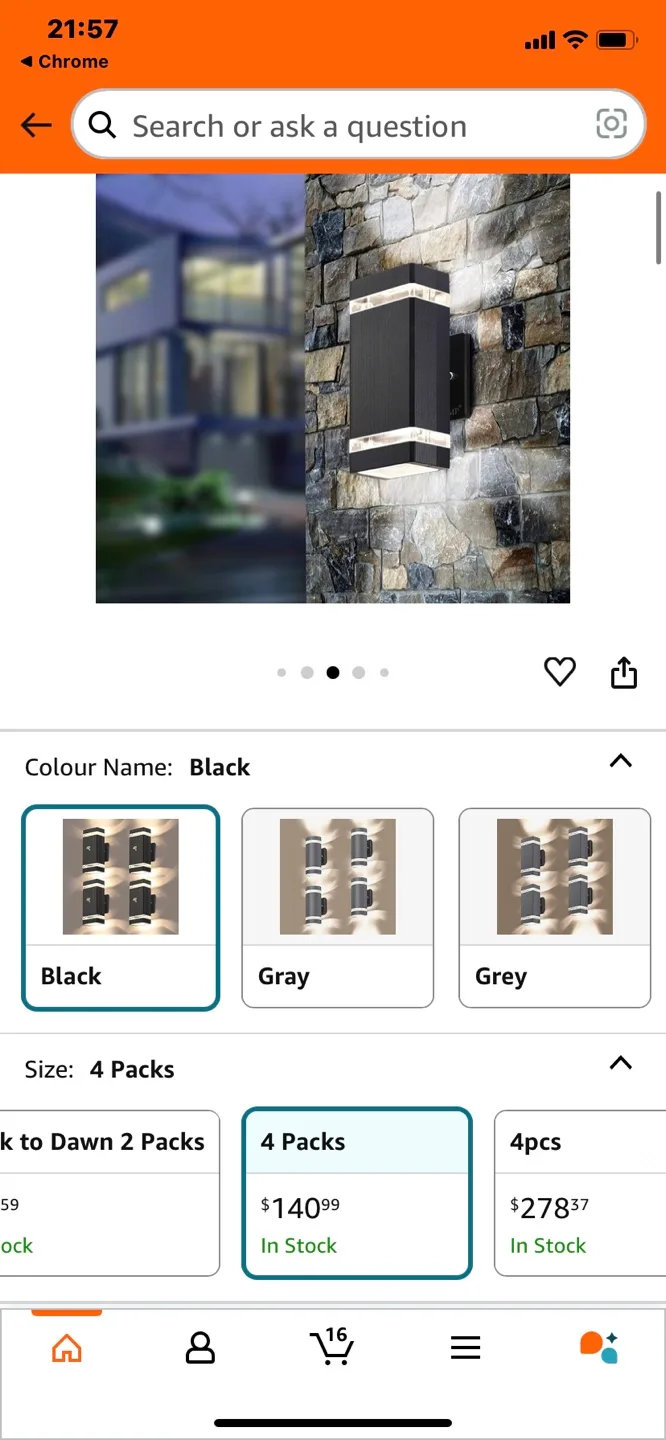 Brand new. Outdoor Wall lights image indicator(3)