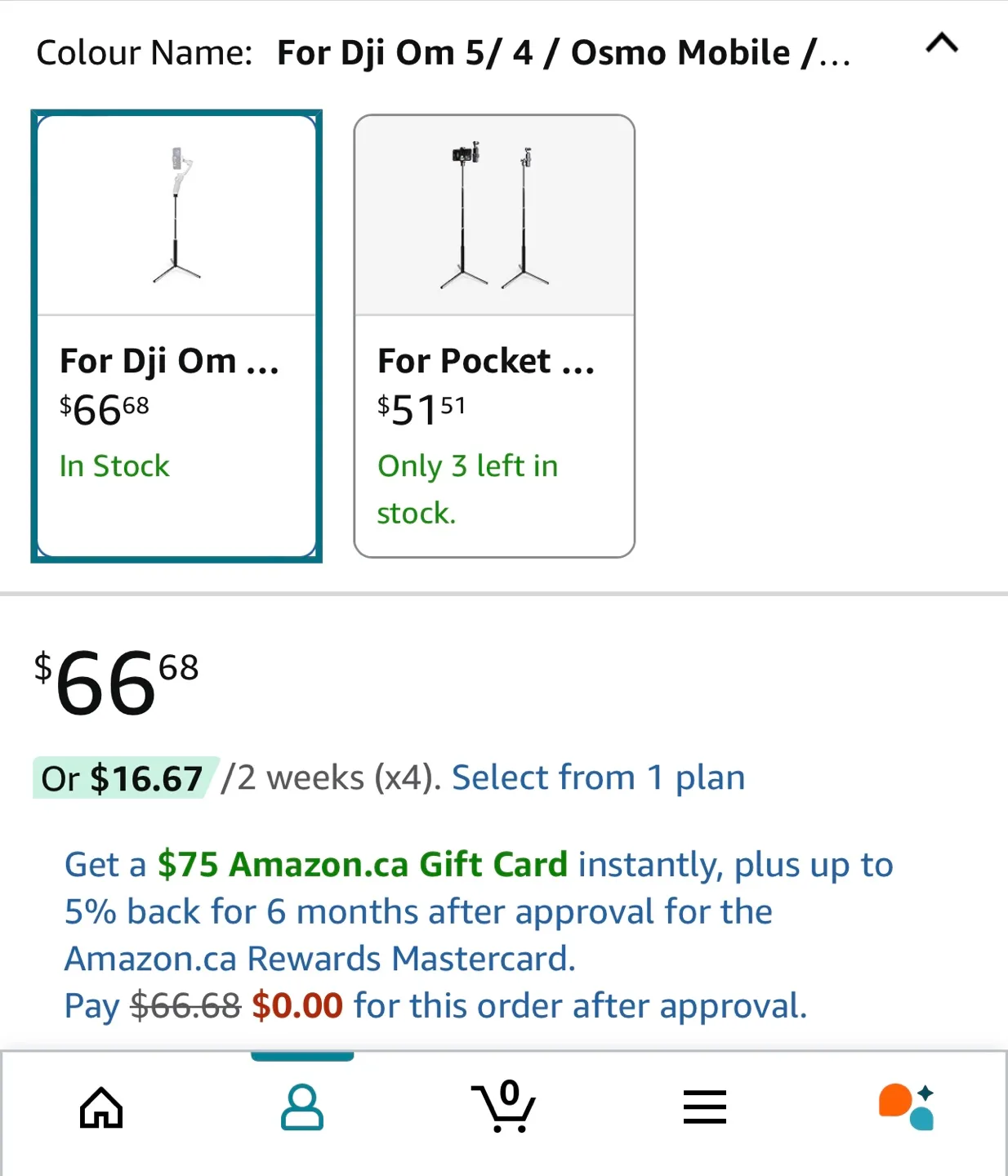 MAXCAM Selfie Stick Tripod Extension Rod for DJI OM image indicator(6)