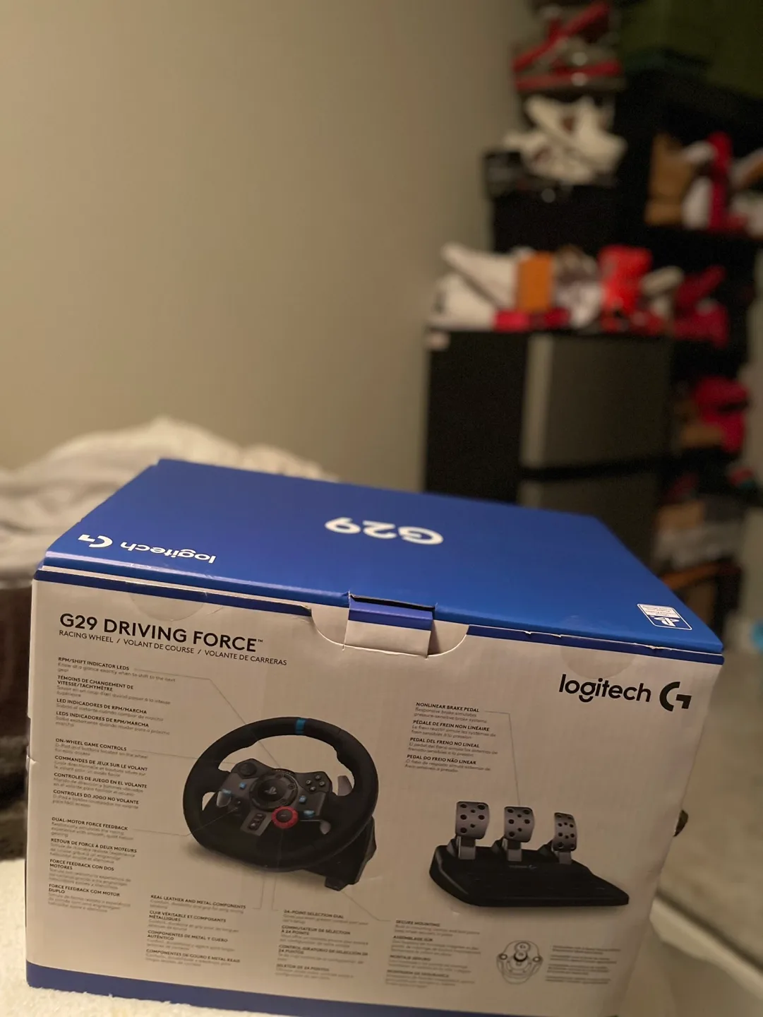 Never used Logitech G29 Driving Force Racing Wheel for PS5/PS4 image indicator(2)