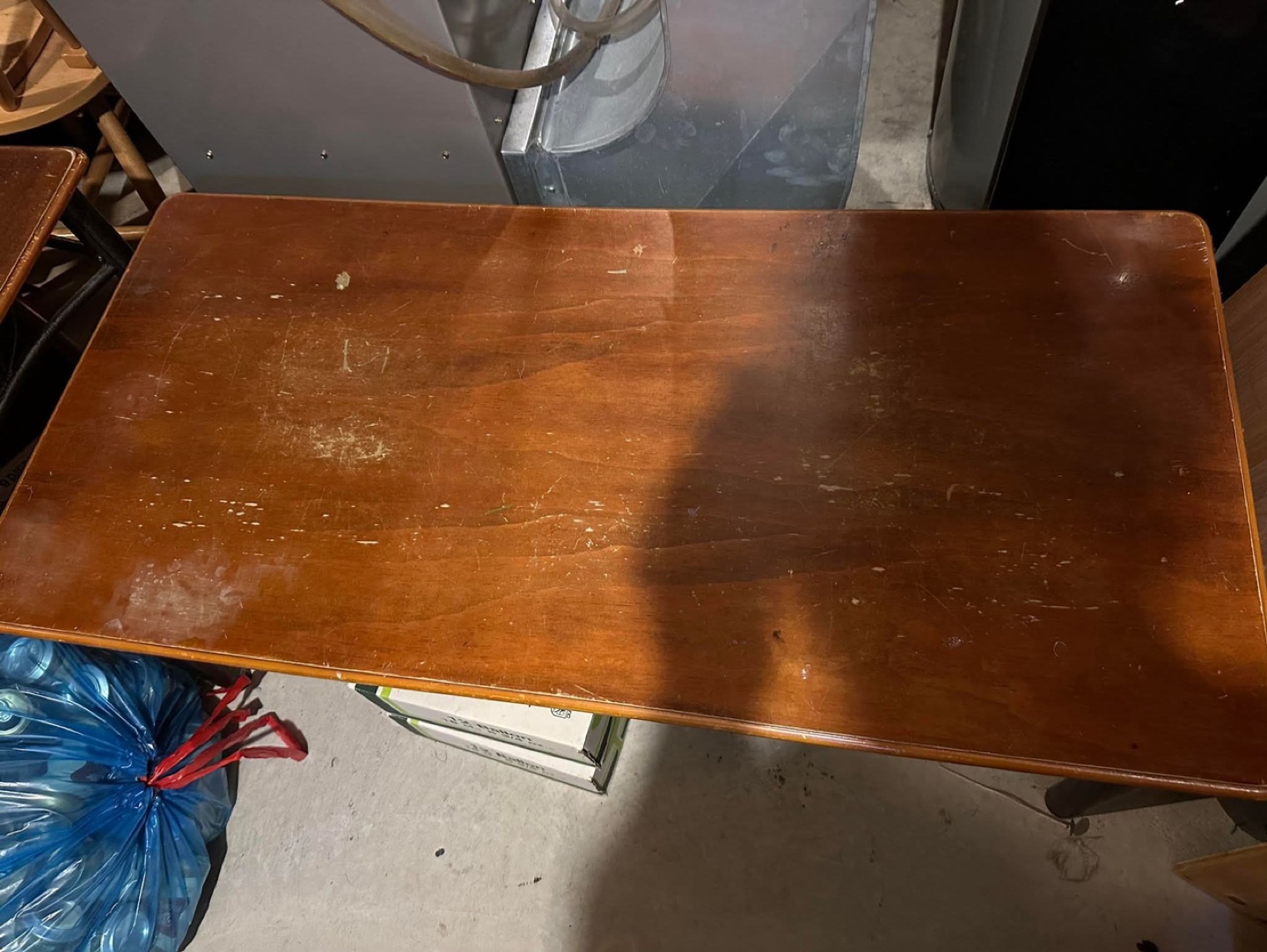 Set of Two Wooden Coffee Tables with Metal Legs - photo 2