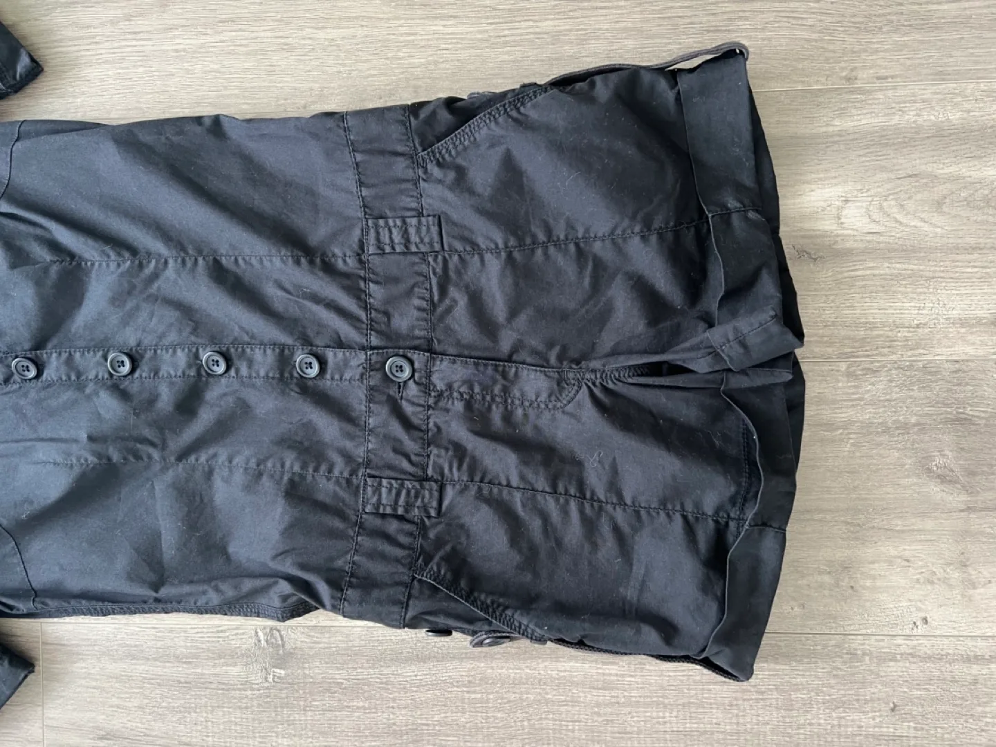 Miss Sixty Black Short Sleeve Button-Up Jumpsuit - Size Small image indicator(2)