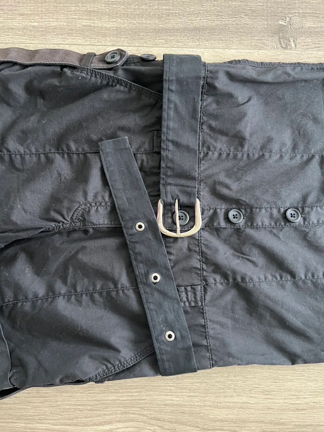 Miss Sixty Black Short Sleeve Button-Up Jumpsuit - Size Small image indicator(6)