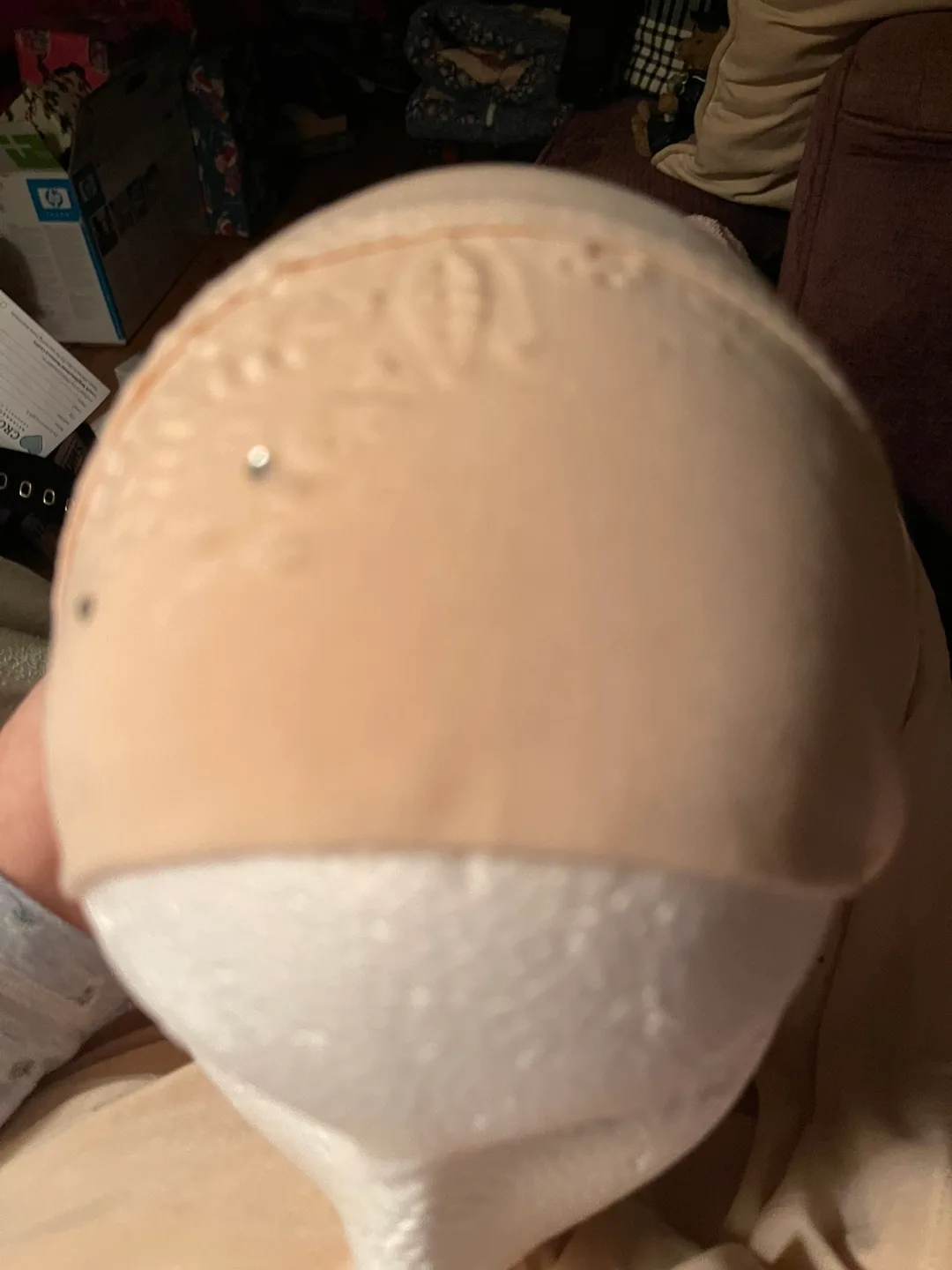 Beige Embossed Hijab image indicator(4)