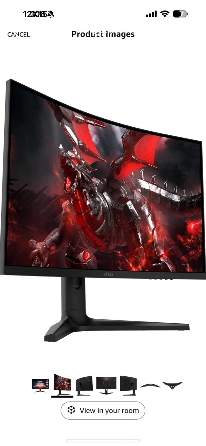 MSI Optix 27 Inch Curved Gaming Monitor - photo 3