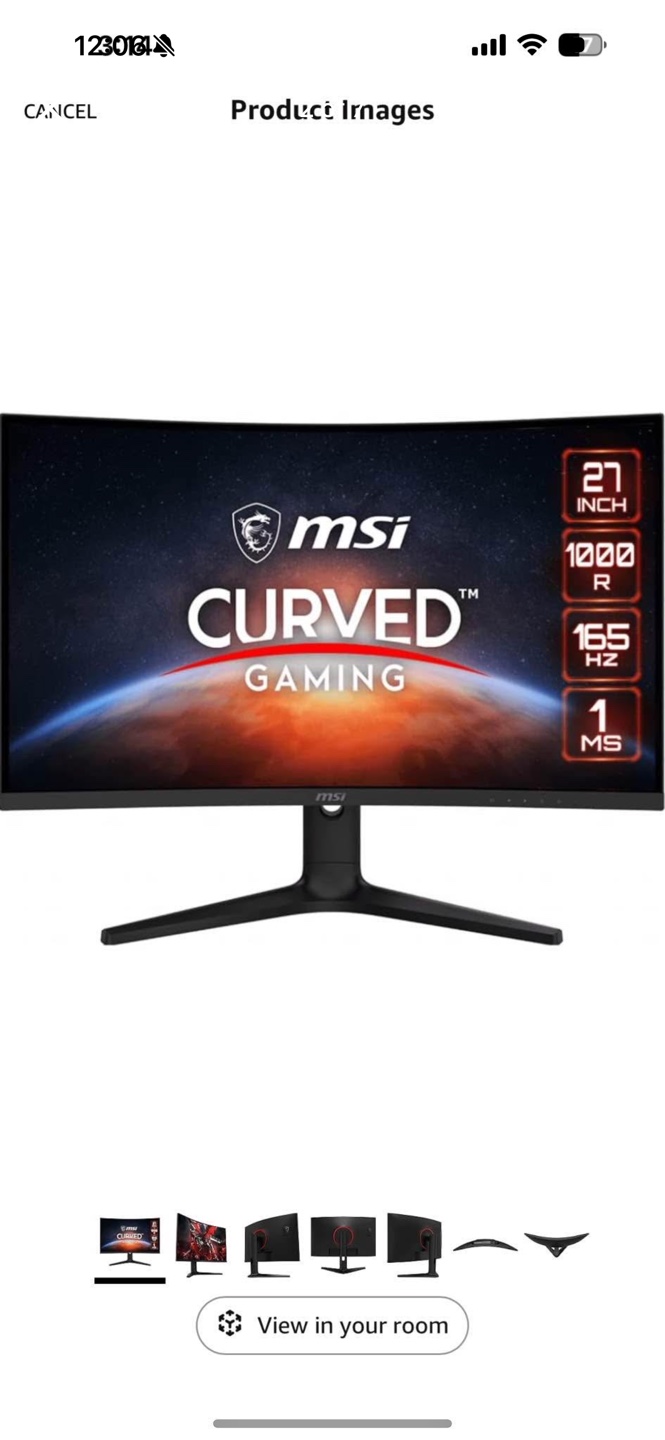 MSI Optix 27 Inch Curved Gaming Monitor - photo 2
