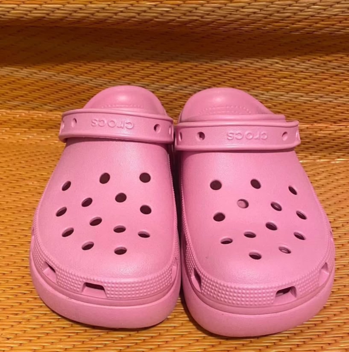Pink Crocs Platform Clogs - Women's Size J5