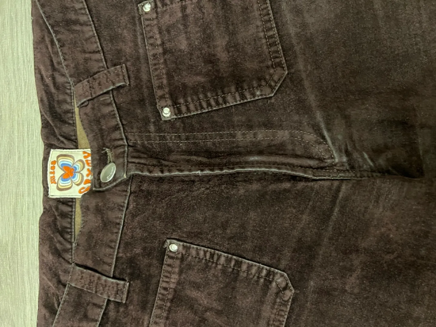 Vintage Sixty  Dark Brown Velvet Pants Size 28/29 image indicator(3)