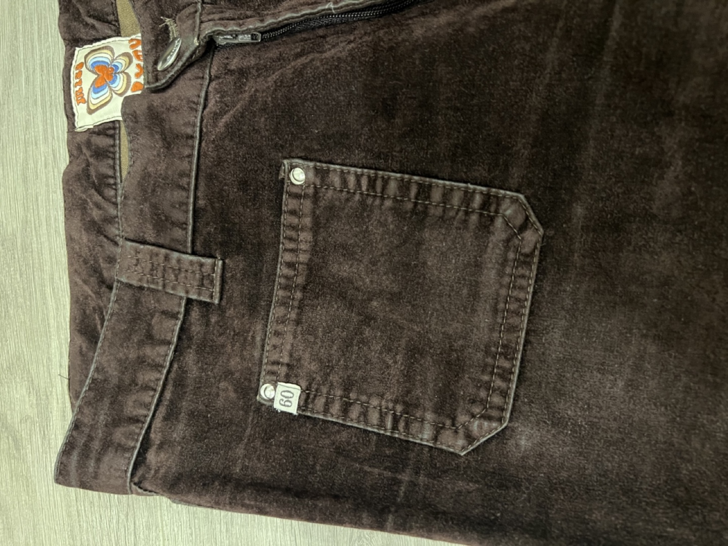 Vintage Sixty  Dark Brown Velvet Pants Size 28/29 - photo 4