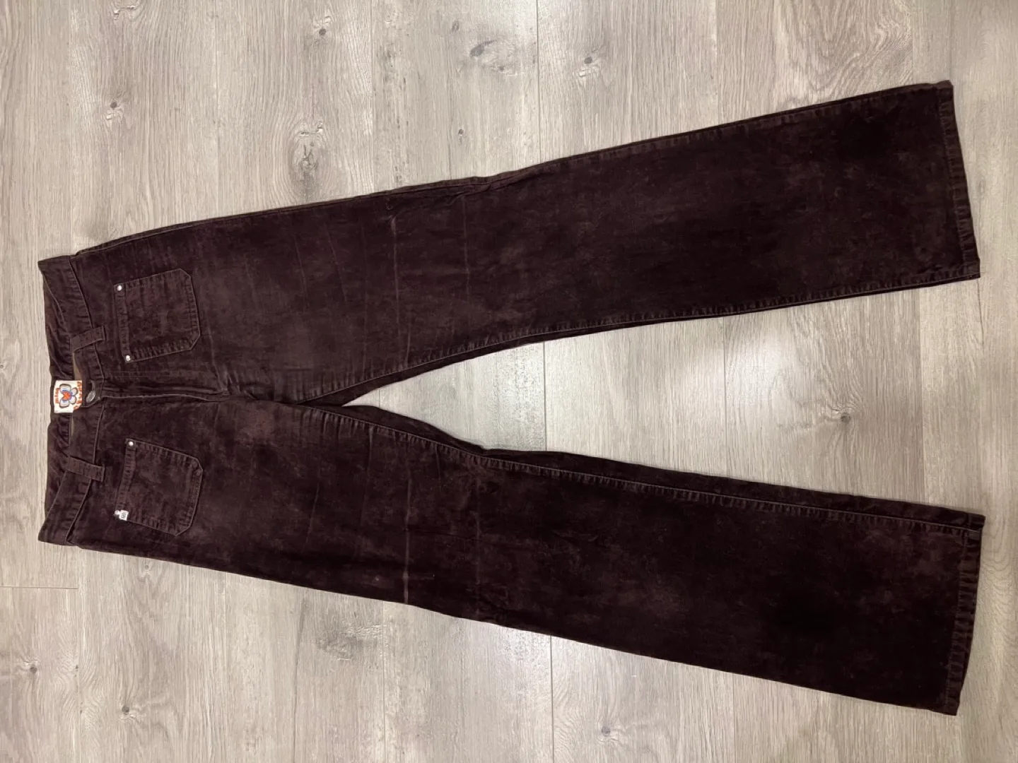 Vintage Sixty  Dark Brown Velvet Pants Size 28/29 image indicator(2)