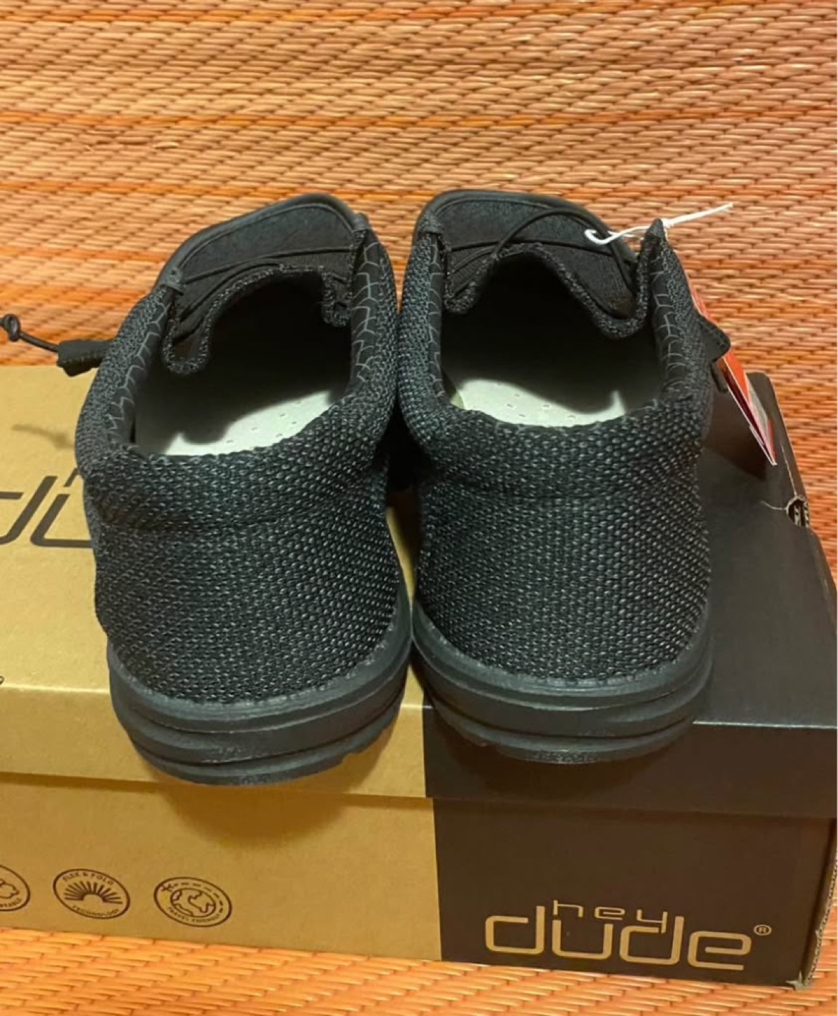 Hey Dude Wally Sox Micro total black size 11 men - photo 4