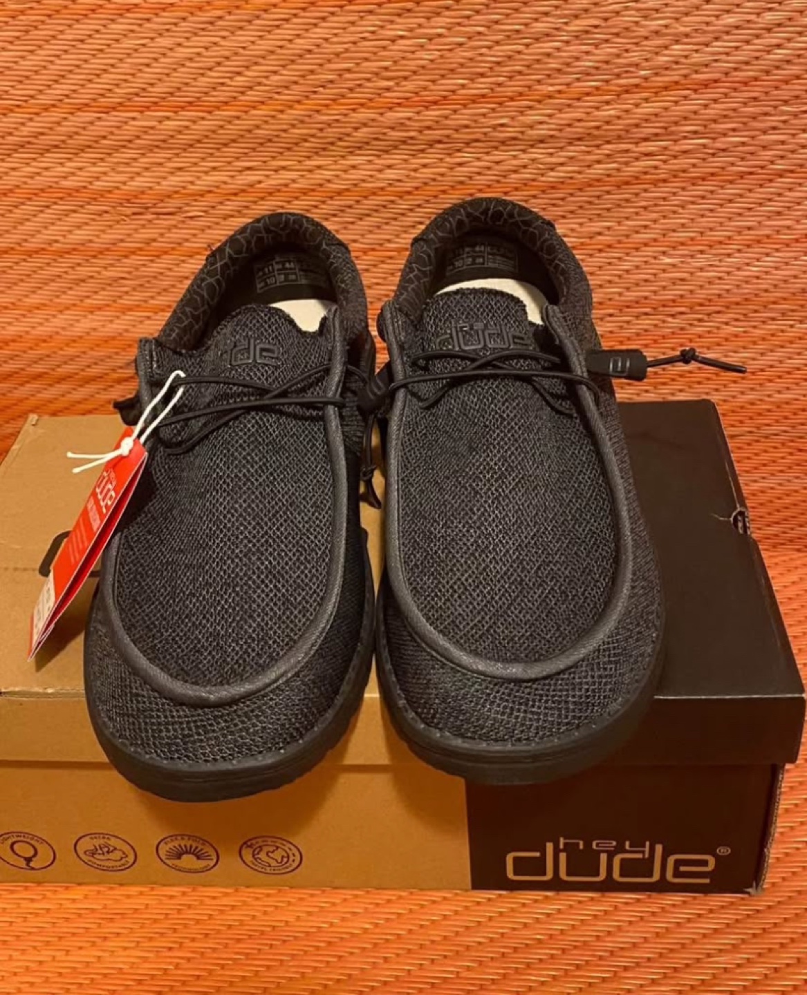 Hey Dude Wally Sox Micro total black size 11 men - photo 2