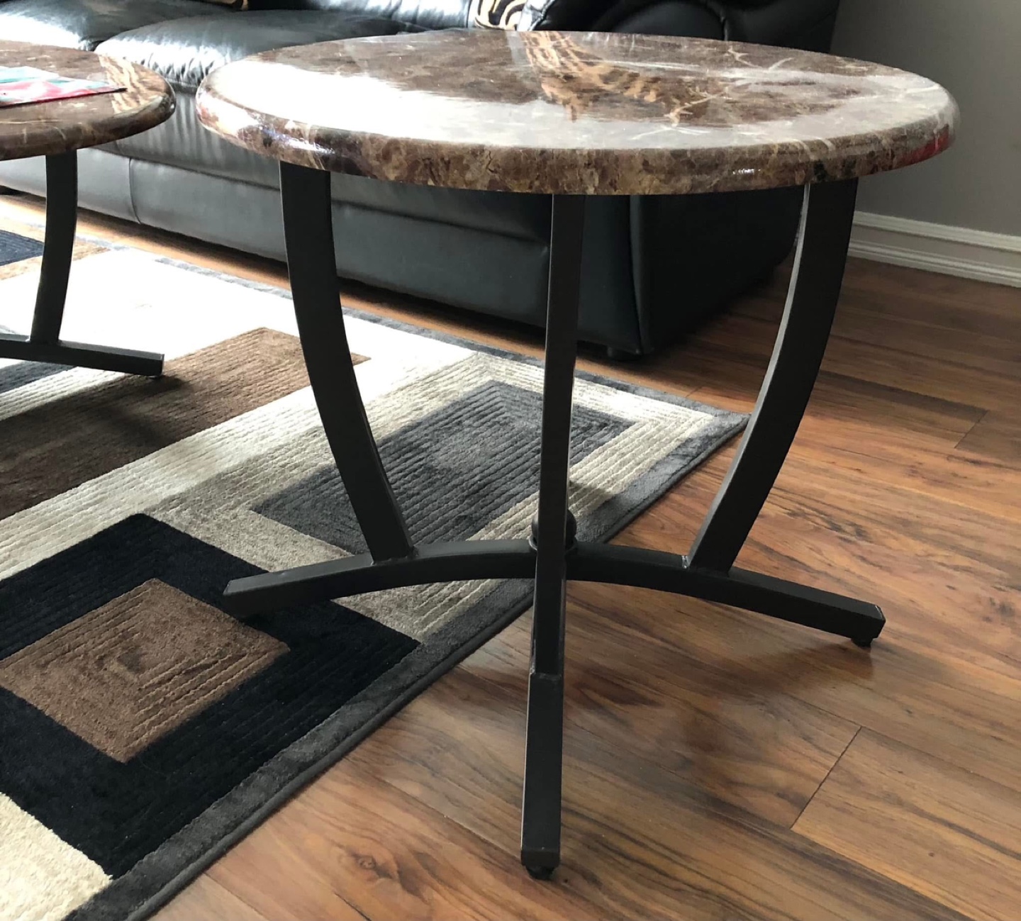 Marble Top Coffee Table Set - photo 3