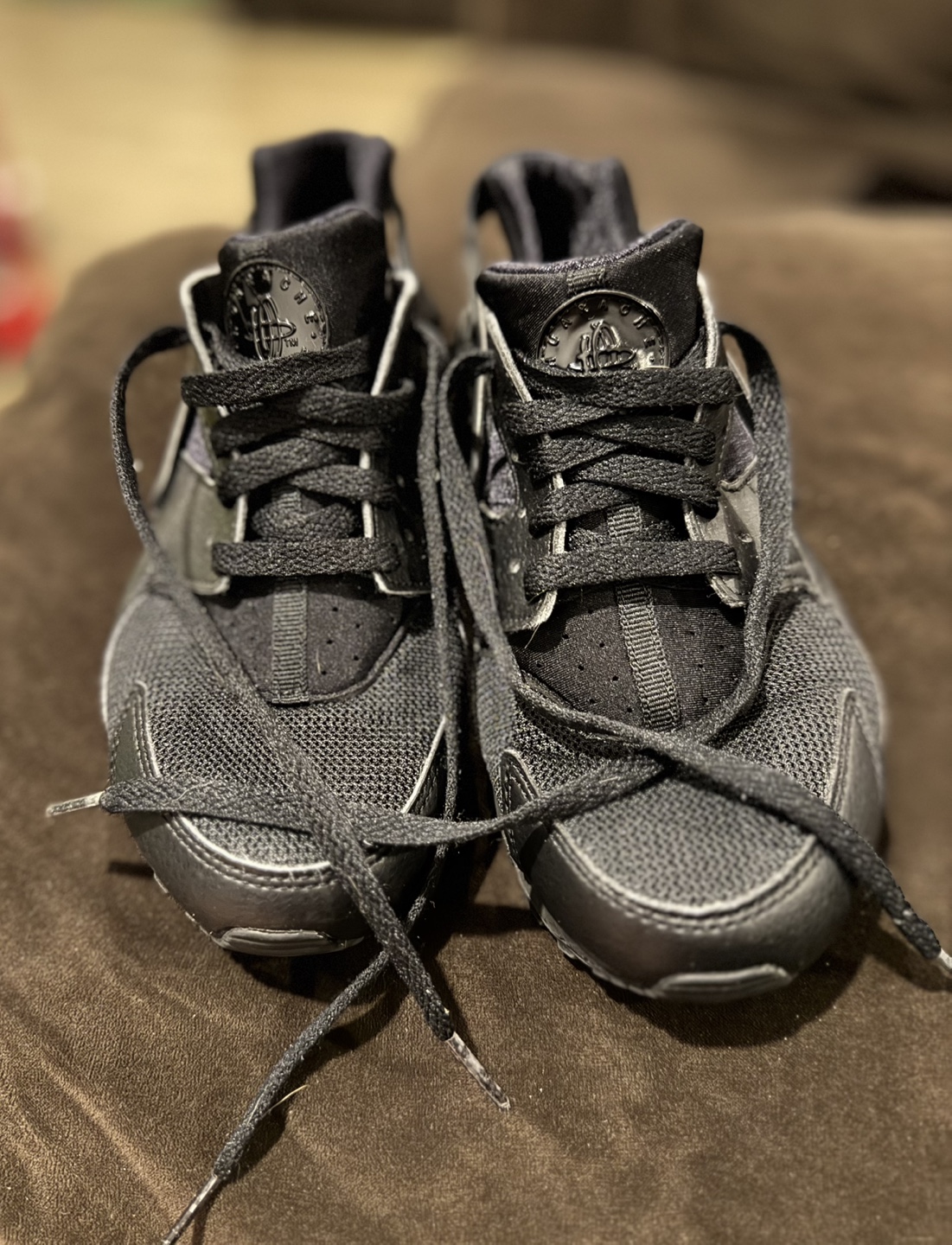 Nike Air Huarache Run All Black Sneakers
