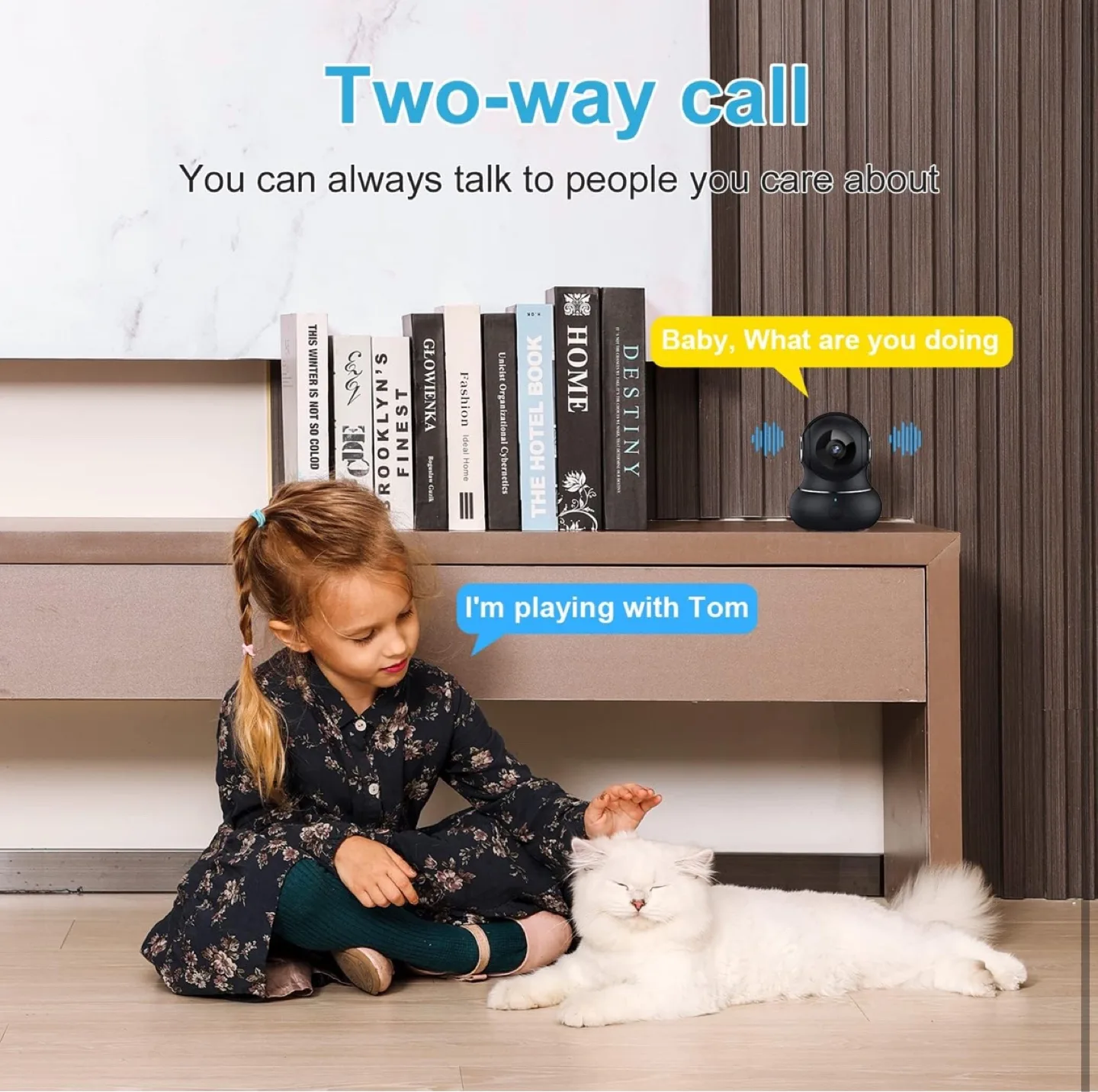 2K Indoor Security Camera, Litokam 360° View Pet Camera image indicator(4)