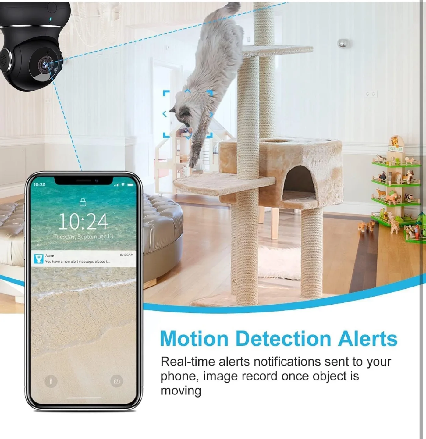 2K Indoor Security Camera, Litokam 360° View Pet Camera image indicator(5)