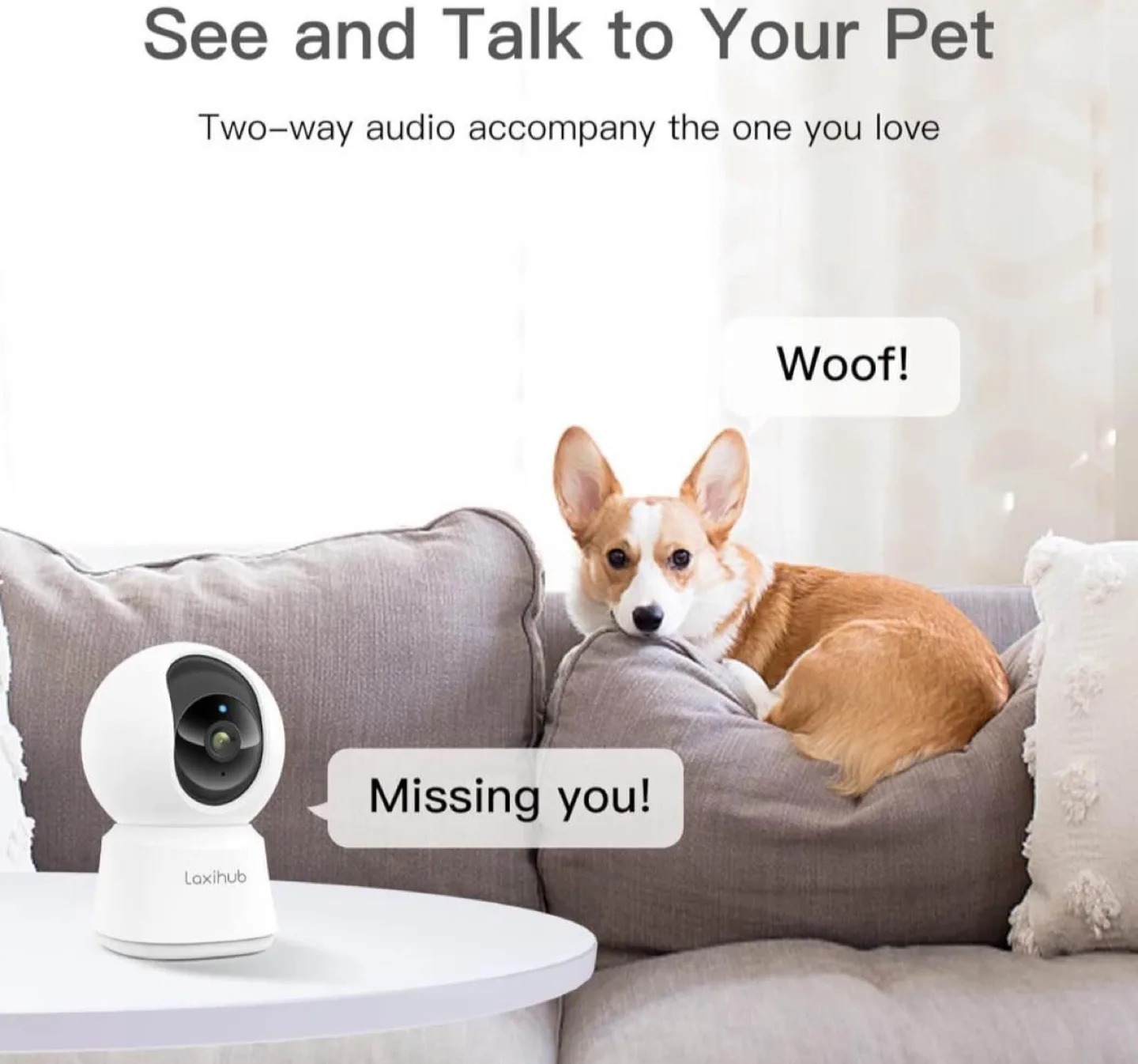Security Camera 2K, Baby Monitor Dog Camera 2PCS f image indicator(5)