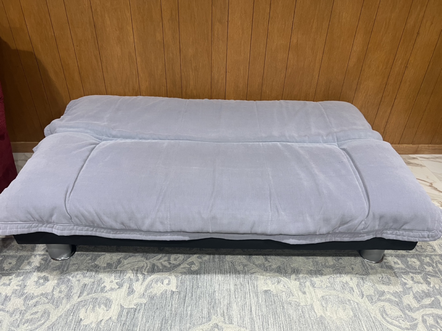 Grey Futon Sofa Bed - photo 2