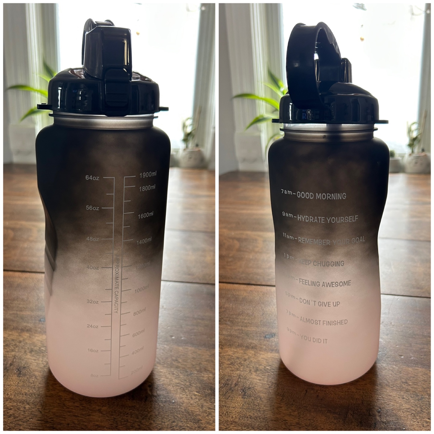 64oz Motivational Water Bottle