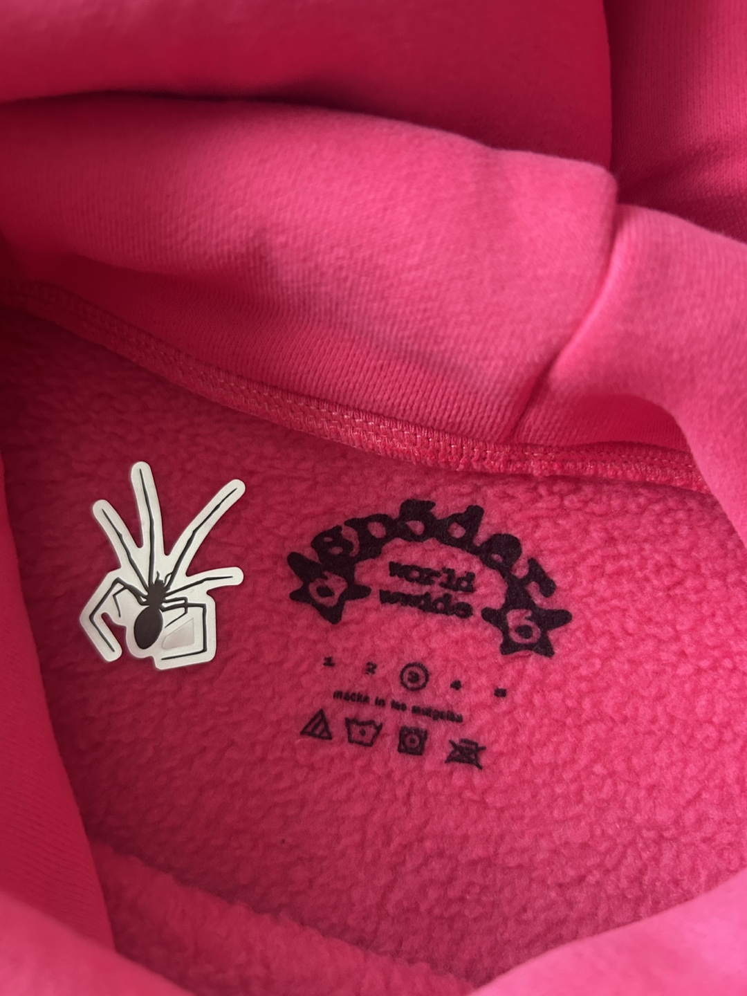 Pink SpiderWorld Hoodie Size Large - photo 2