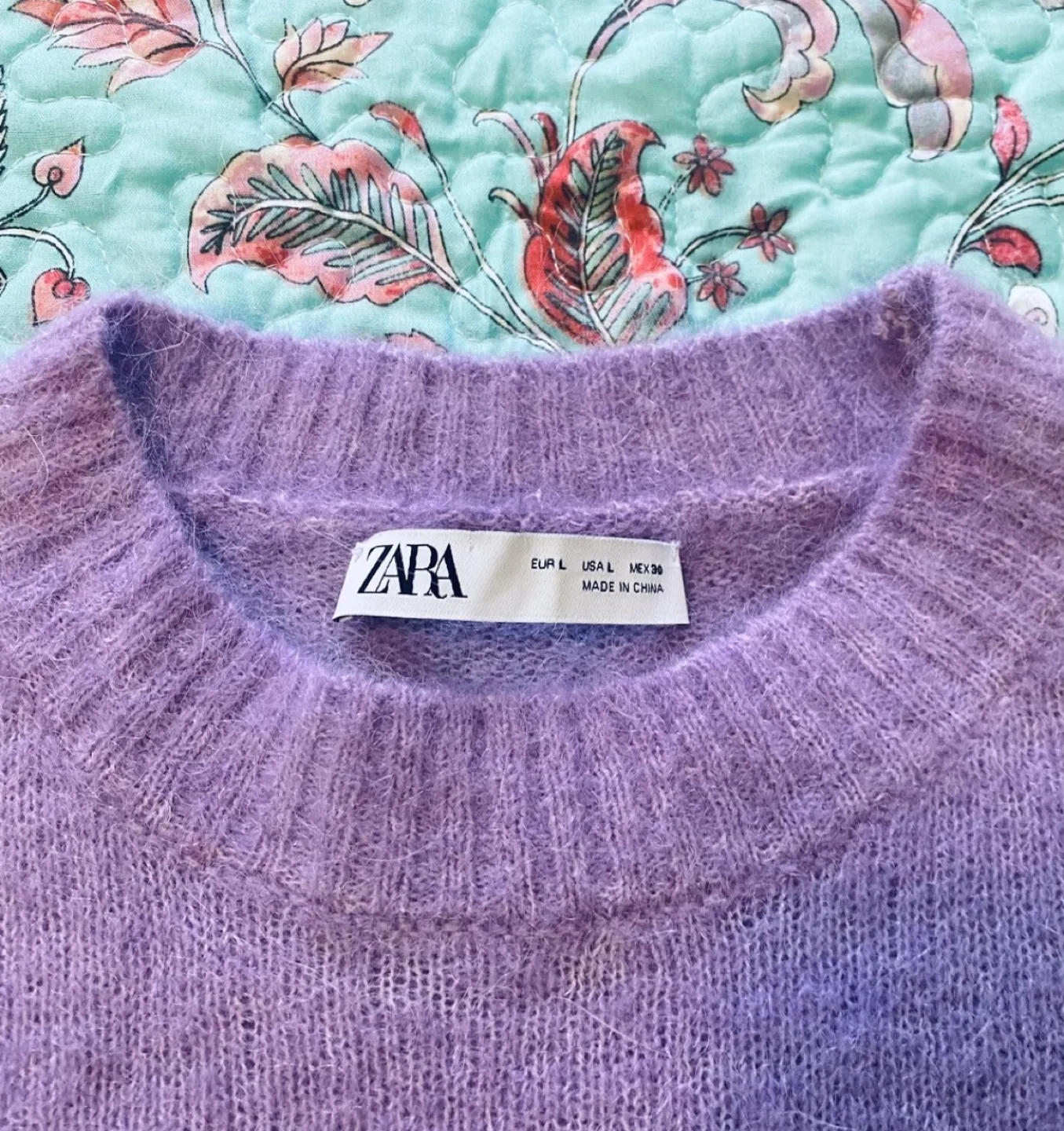 ZARA lavender Alpaca Blend Sweater - fits M/L🥰 image indicator(2)