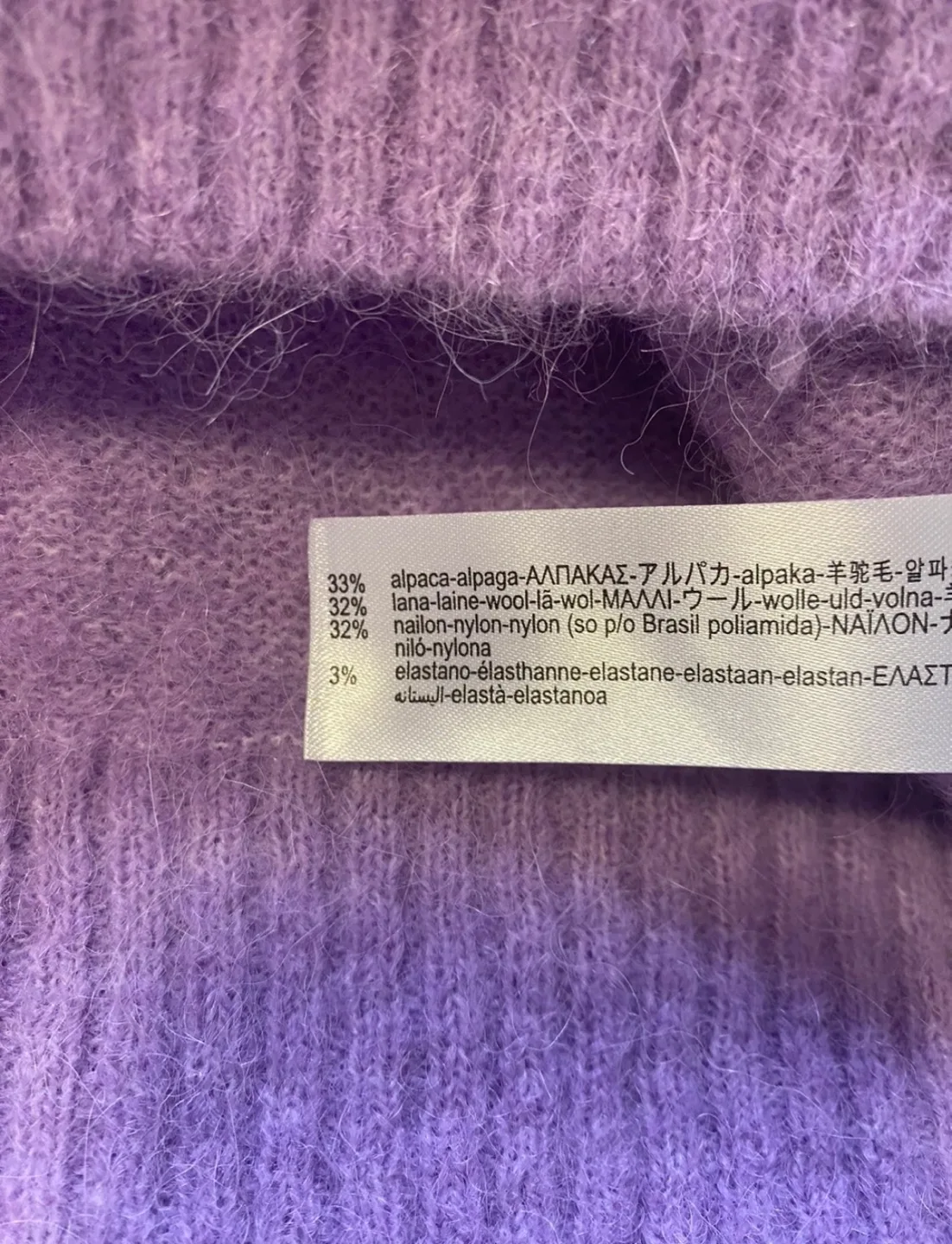 ZARA lavender Alpaca Blend Sweater - fits M/L🥰 image indicator(3)