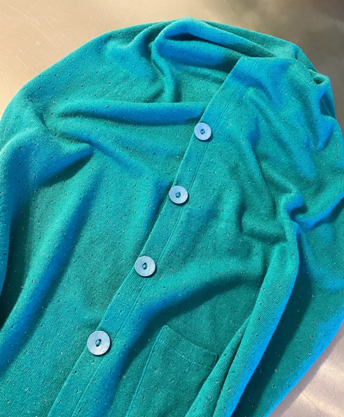 Teal Sparkle Cardigan or Scarf image indicator(3)