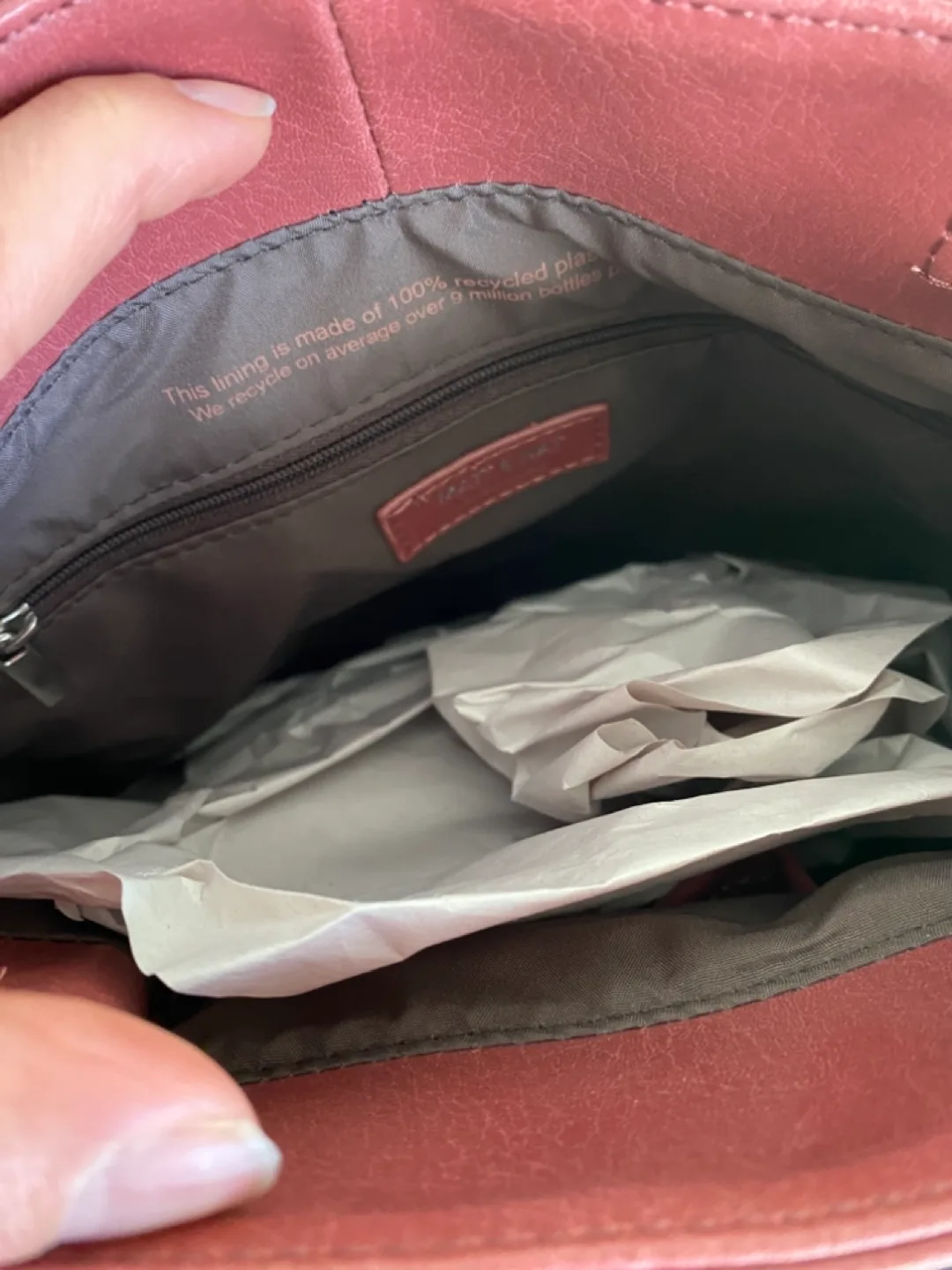 NWT Matt & Nat Brave Tote Bag - Dusty Rose image indicator(2)