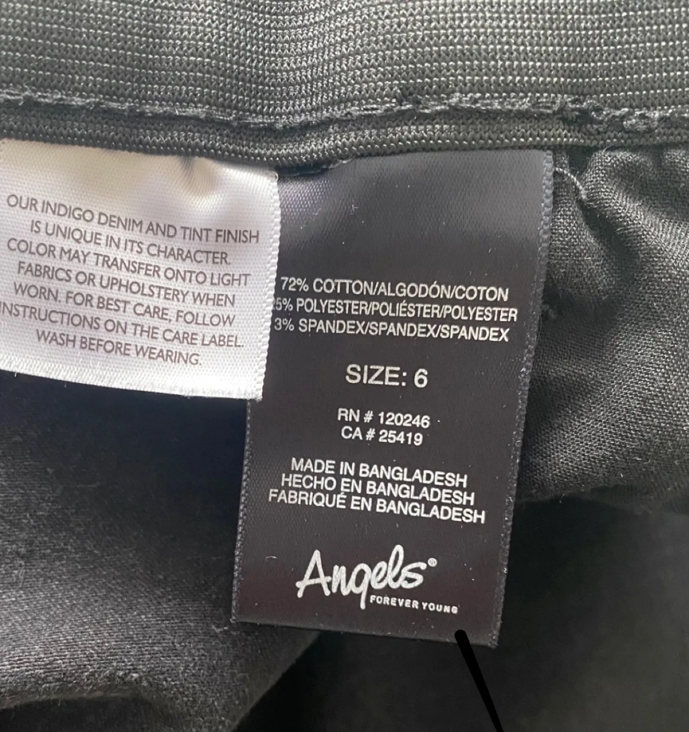 Angels 360 sculpt skinny jeans, black, size 6. 🥰 image indicator(2)