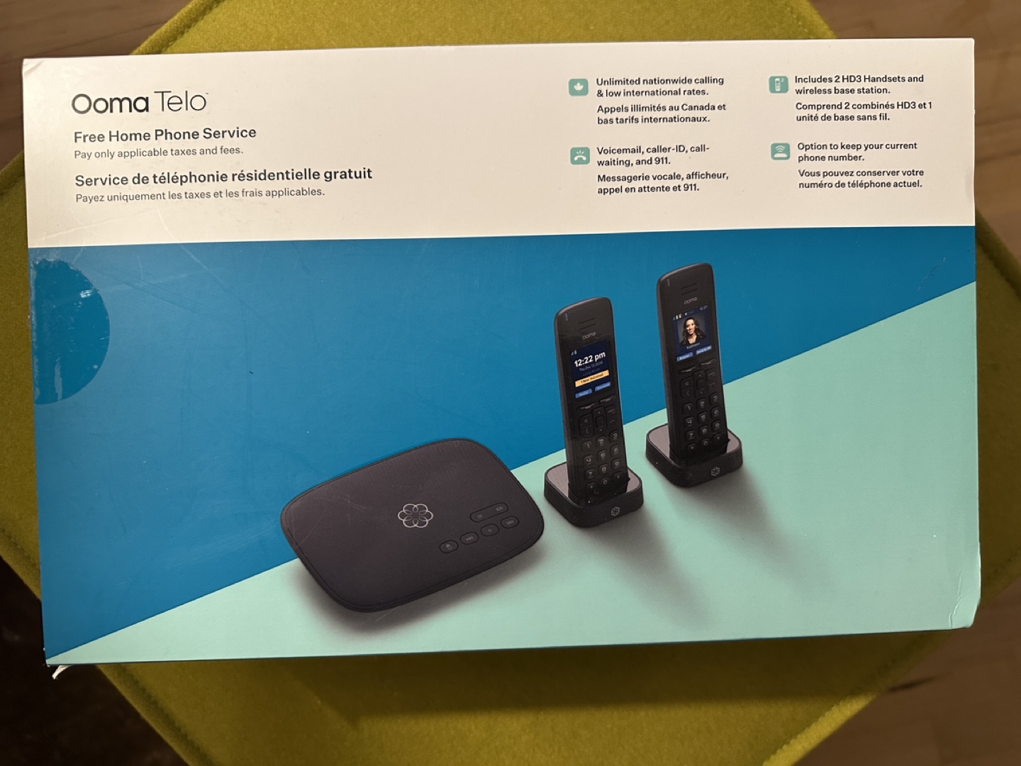 Ooma Telo Home Phone System - Free Service