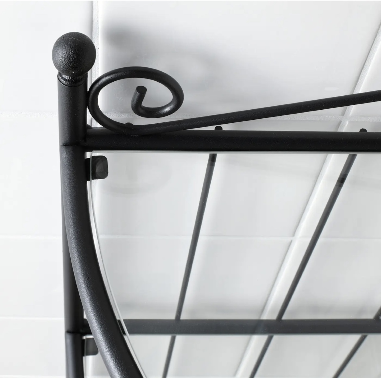 Black Corner Shelving Unit - photo 2