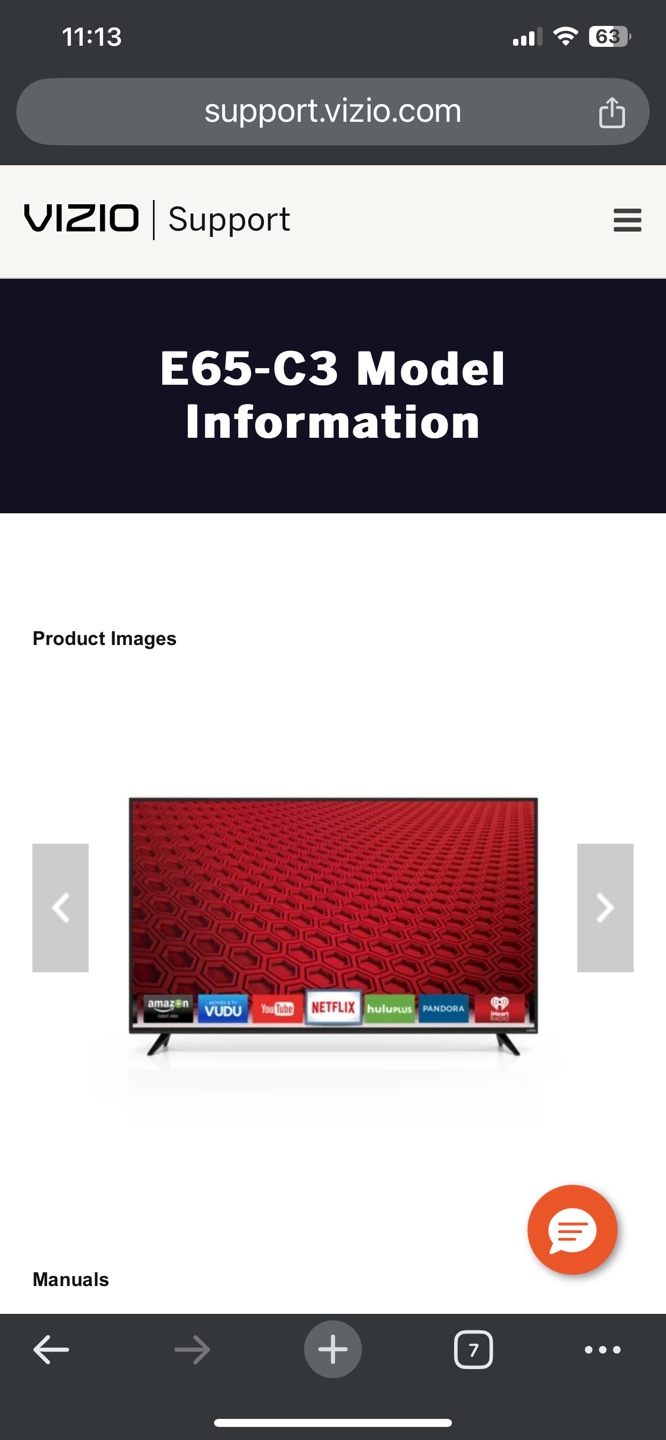 Vizio E65-C3 Smart TV