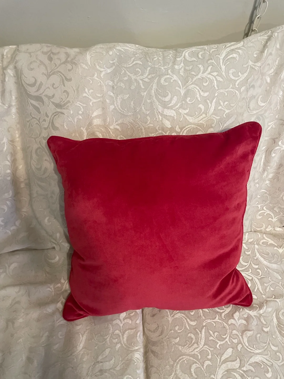 Three Velvet Throw Pillows - Red and Black image indicator(2)