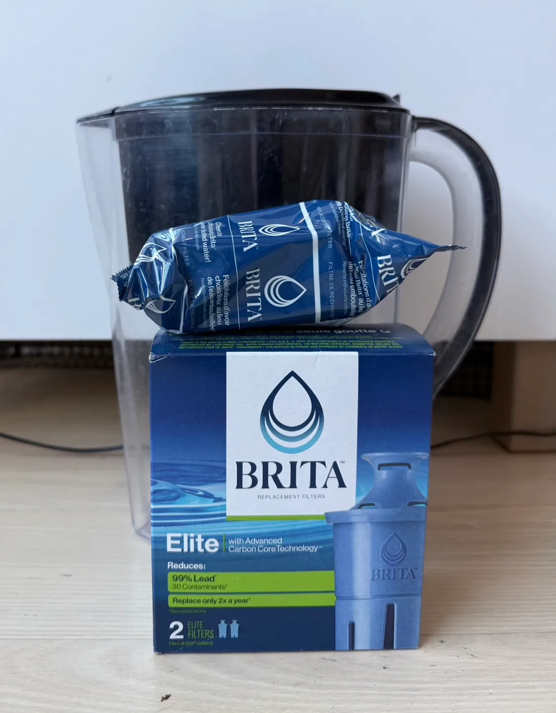 1 BNIB BRITA Elite long last filter & Brita water pitcher thumbnail