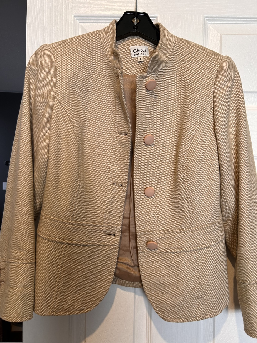 Cleo Petites Beige Blazer xs/small - photo 2