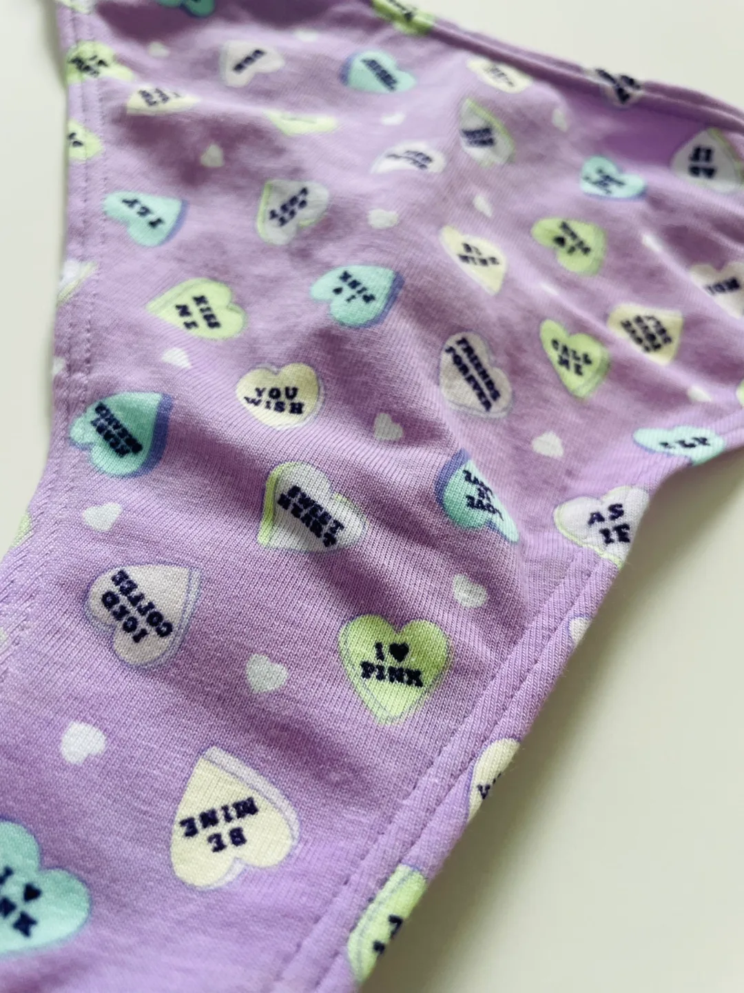 Pink by Victoria's Secret Lavender Candy Hearts Thong image indicator(2)