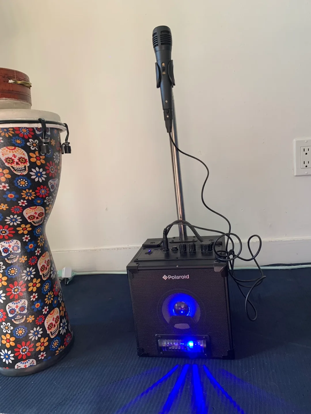 Polaroid Karaoke Machine with Microphone and Lights thumbnail