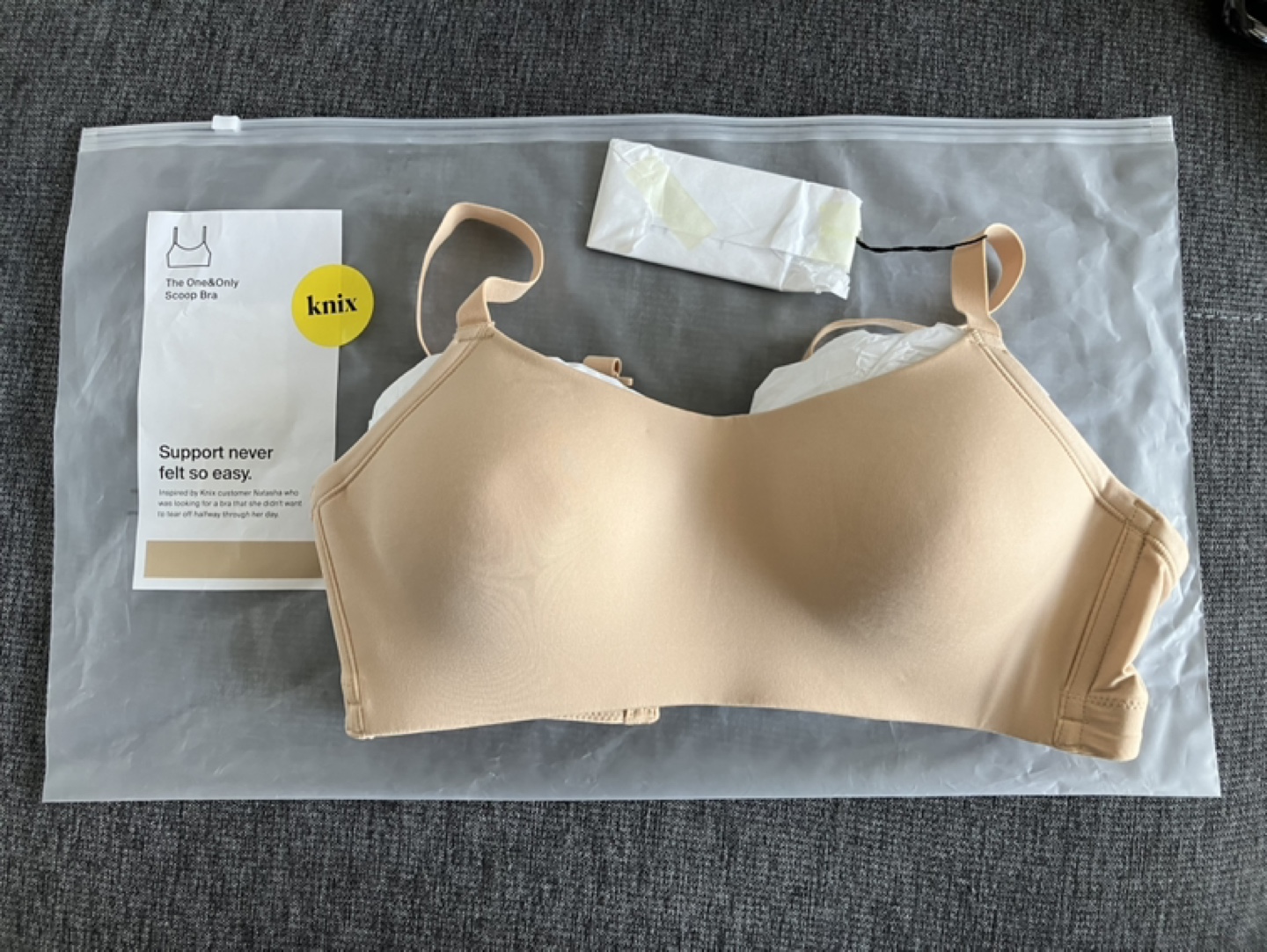 Knix One&Only Scoop Bra (S) - Warm Sand
