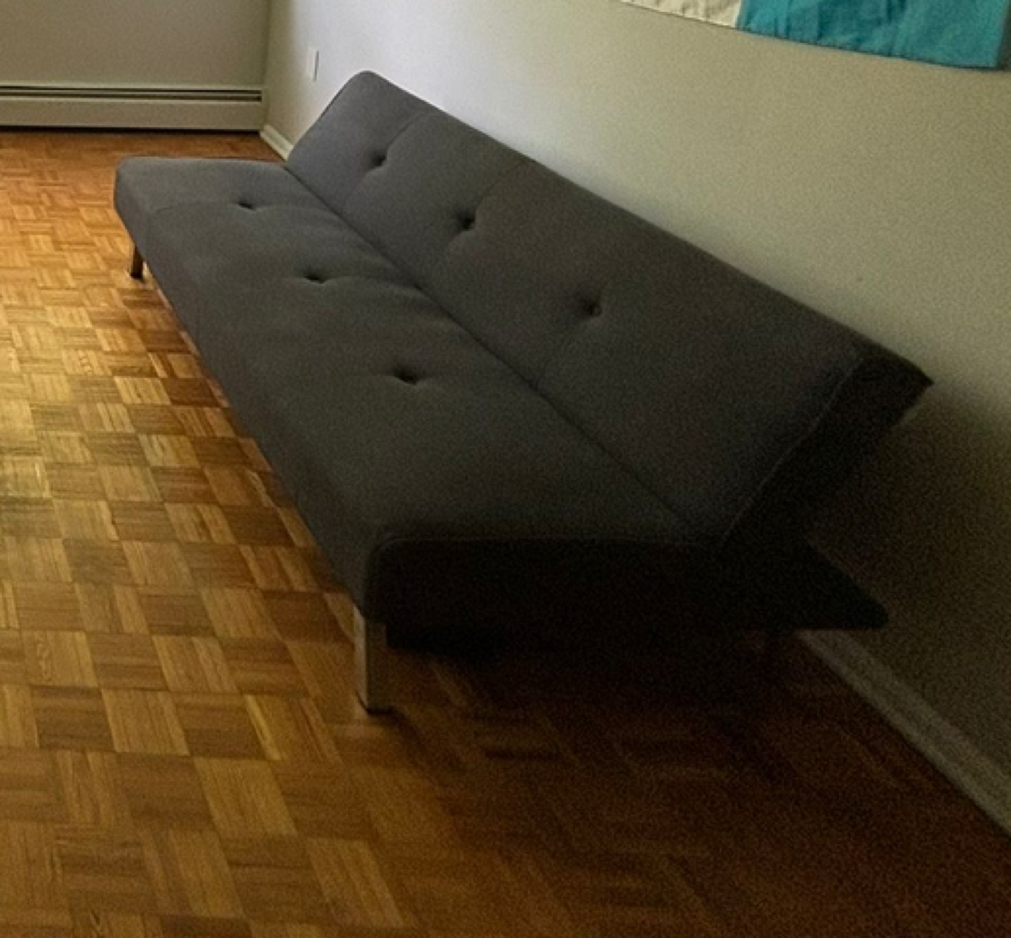 Grey Futon Sofa Bed - photo 2