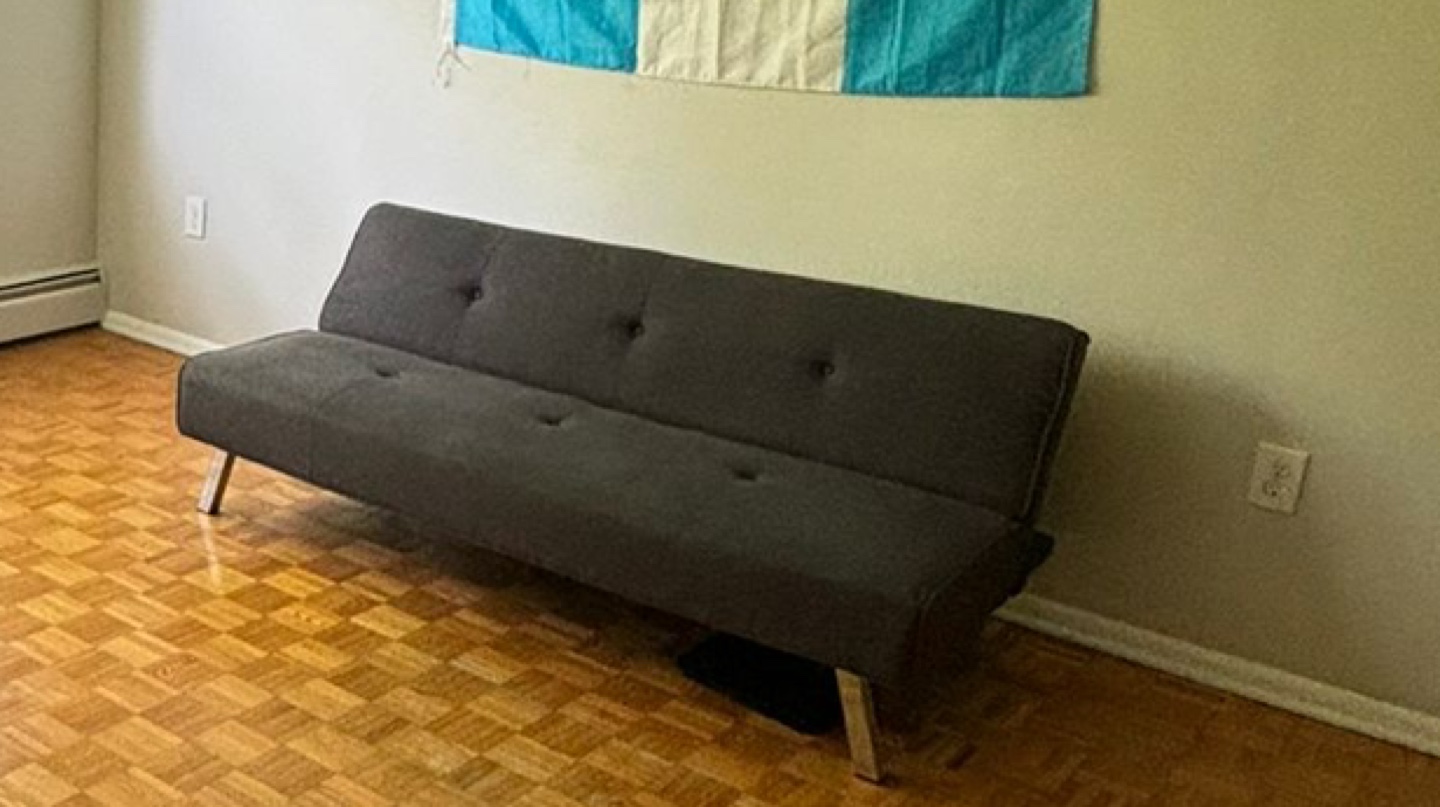 Grey Futon Sofa Bed - photo 3