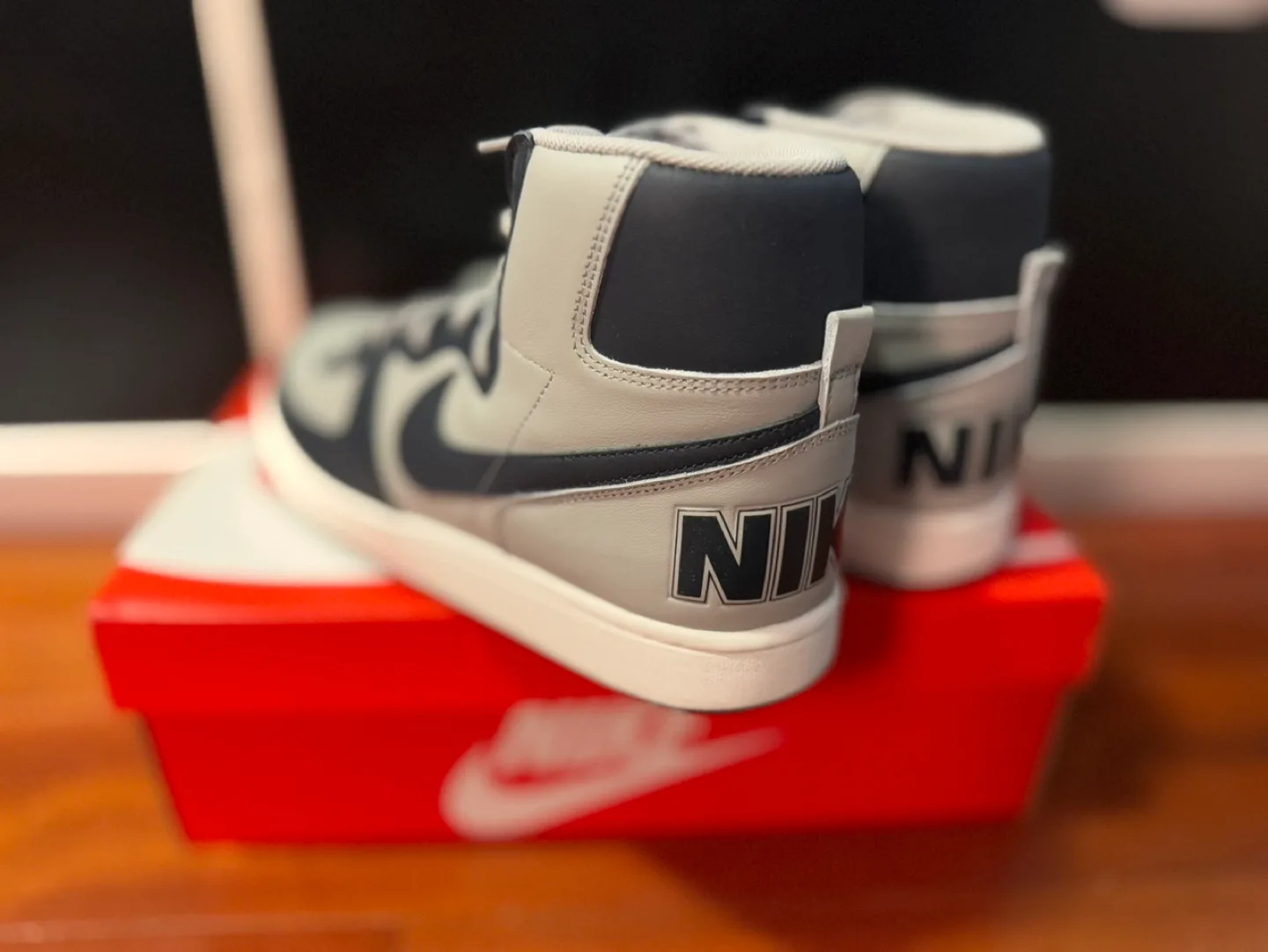 Nike Terminator High - 10.5M/12W - Granite/Dark Obsidian-Sail image indicator(2)