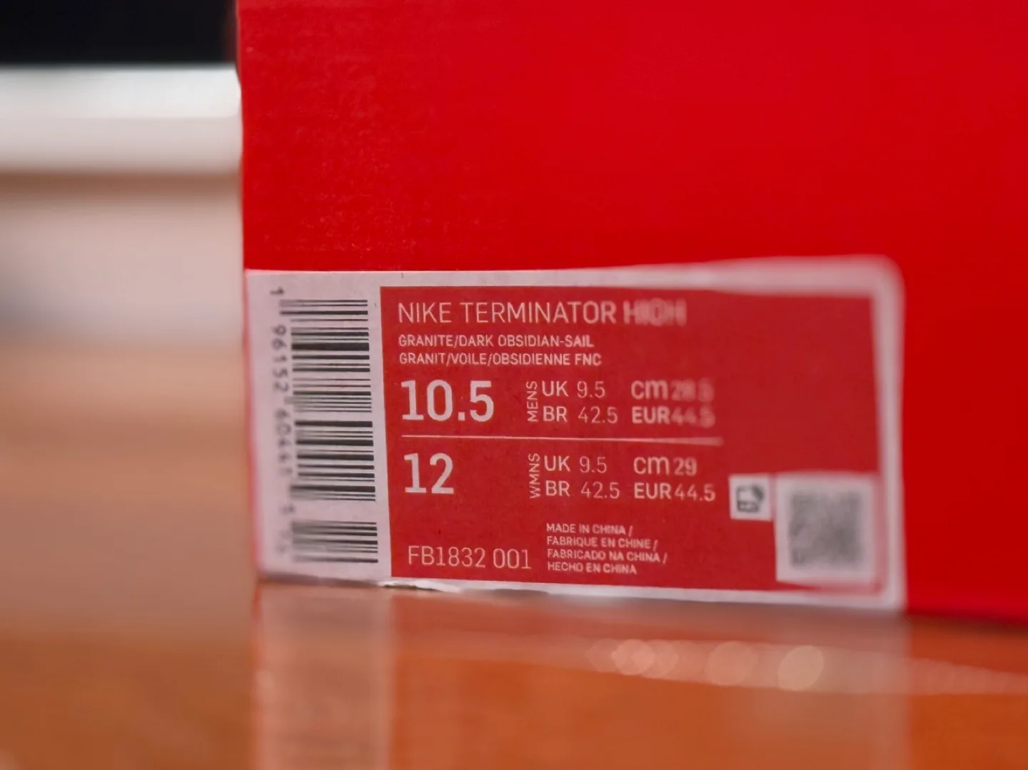 Nike Terminator High - 10.5M/12W - Granite/Dark Obsidian-Sail image indicator(7)