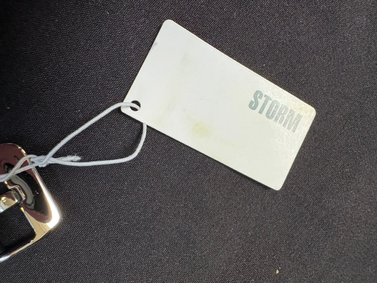 STORM London Black Leather Bracelet with Cross Charm image indicator(3)