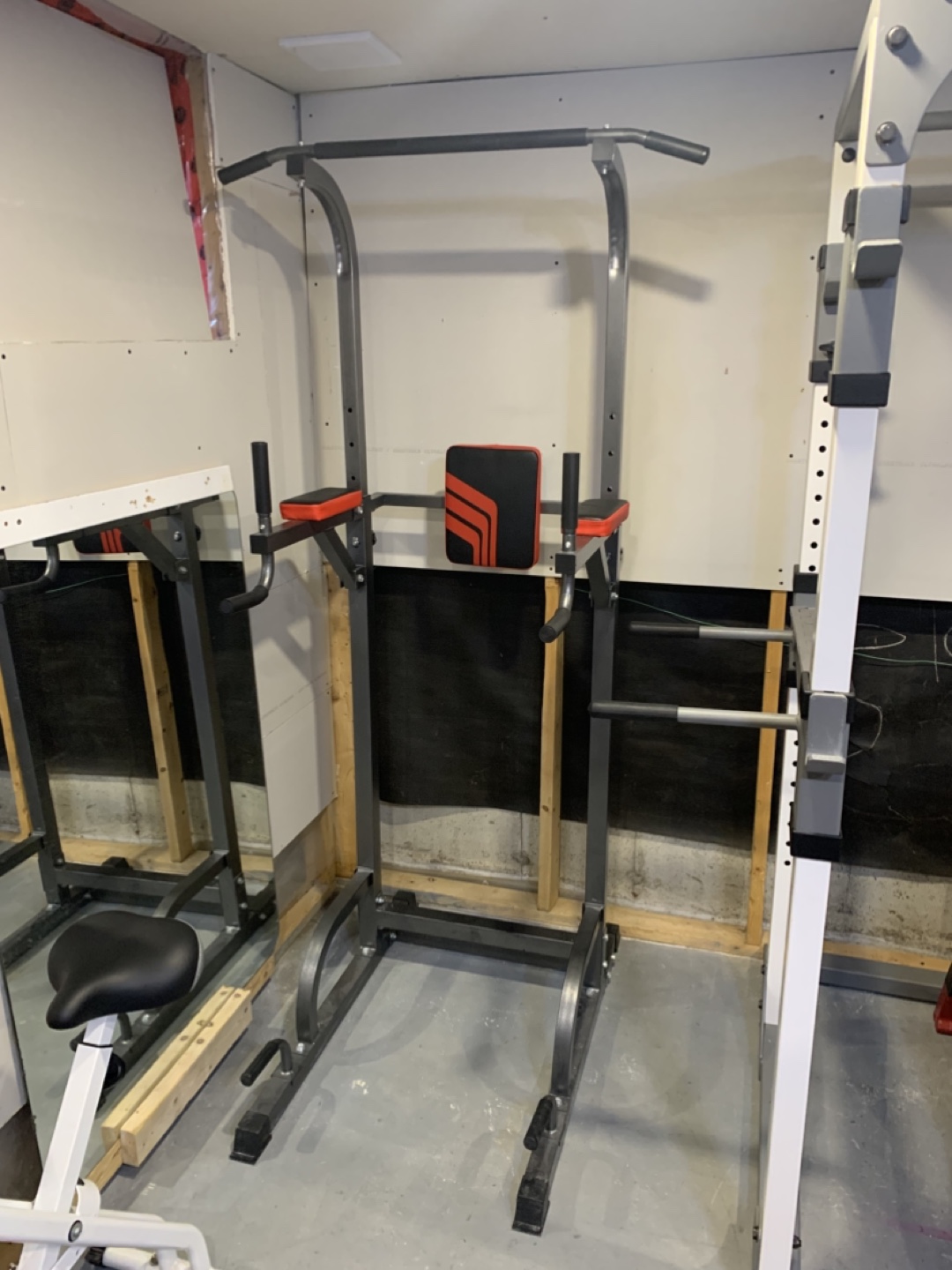 Power Tower Dip Station Pull Up Bar Home Gym Workout