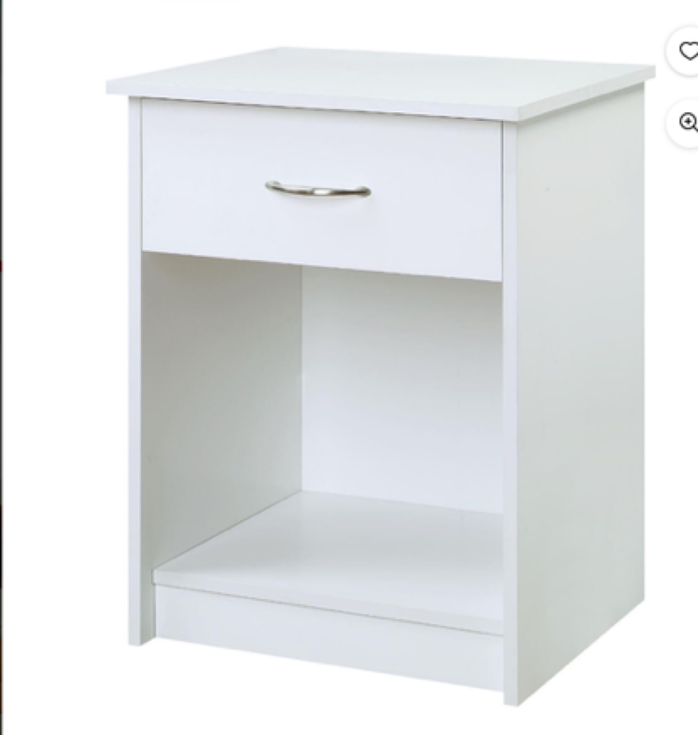 Mainstays Single Drawer Nightstand, 1 drawer, 24” tall - photo 2