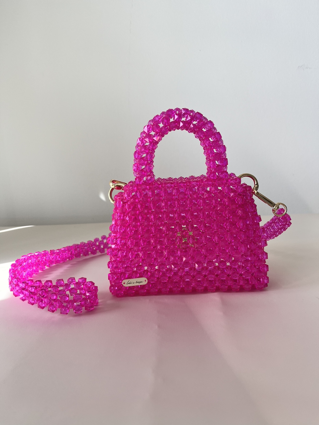 Pink Beaded Mini Bag - photo 2